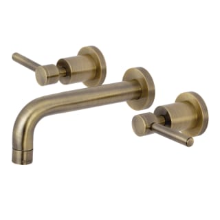 Oil Rubbed Bronze KINGSTON Brass KS8125DL Concord Wall Mount Twin Lever Handle Sink Faucet 