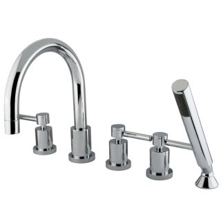 Kingston Brass KS8328DL Concord Roman Tub Filler with Metal lever handle Brushed Nickel Kingston Brass KS8328DL Concord Roman Tub Filler with Metal lever handle Brushed Nickel