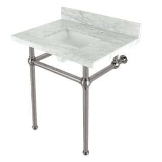 A thumbnail of the Kingston Brass KVBH3022M8SQ Marble White / Brushed Nickel