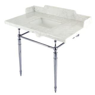 A thumbnail of the Kingston Brass LMS3622M8SQ Marble White / Polished Chrome