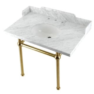 A thumbnail of the Kingston Brass LMS3630MB Marble White / Brushed Brass