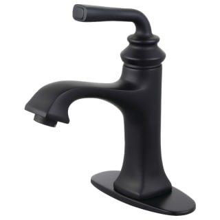 Kingston Brass LS4420RXL Matte Black Restoration 1.2 GPM Single Hole  Bathroom Faucet with Pop-Up Drain Assembly 