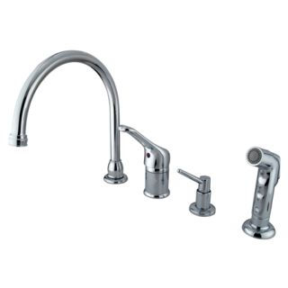 Kingston Brass Kb811k1 Polished Chrome Chatham Gooseneck Kitchen