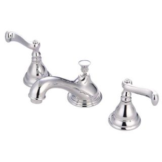 Kingston Brass Ks5561fl Polished Chrome Royale Widespread Bathroom Faucet With Pop Up Drain Assembly And Metal Lever Handles Faucet Com