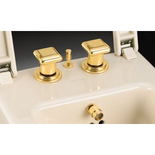 Kohler Undefined Polished Brass Faucet Bidet Double Handle From