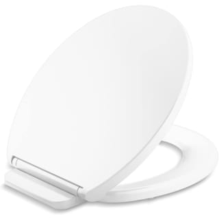 KOHLER Glissade ReadyLatch Quiet-Close Round Front Toilet Seat in White