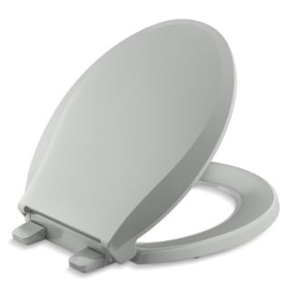 KOHLER Cachet Round Closed Front Toilet Seat in Ice Grey