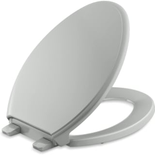 KOHLER Glenbury Elongated Closed Front Toilet Seat in Ice Grey