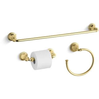 Kohler Devonshire Good Accessory Pack 1 PB Polished Brass 24 Towel Bar Towel Ring and Tissue Holder Faucet