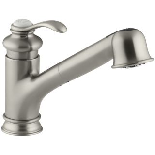 Kohler K 12177 Bn Brushed Nickel Fairfax Pull Out Kitchen Faucet