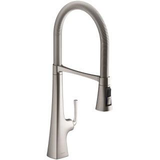 Kohler K 22060 Vs Vibrant Stainless Graze 1 5 Gpm Single Hole Pre Rinse Pull Down Kitchen Faucet Faucet Com