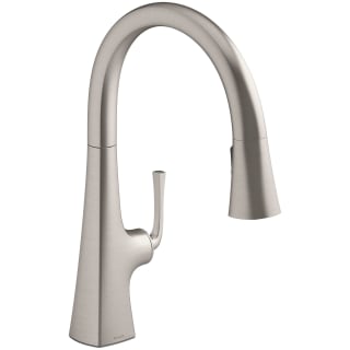 Kohler K 22062 Vs Vibrant Stainless Graze 17 13 16 Pull Down Single Hole Kitchen Faucet With 3 Function Sprayhead Faucet Com