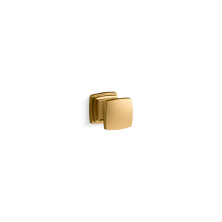 KOHLER Riff 1.1875 in. Vibrant Brushed Moderne Brass Cabinet Knob