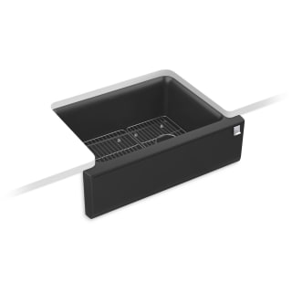 KOHLER Cairn Matte Grey Granite Composite 29.6875 in. Single Bowl Undermount Kitchen Sink