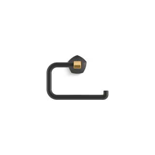 KOHLER Occasion Wall Mounted Towel Ring in Matte Black