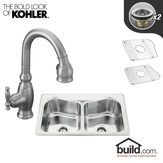 A thumbnail of the Kohler K-3369-4/K-691 Brushed Chrome Faucet