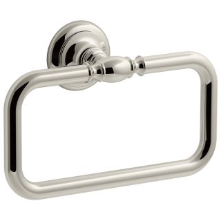 Kohler K 72571 SN Vibrant Polished Nickel Artifacts 8 Towel Ring FaucetDirect