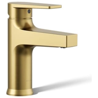 KOHLER Taut 1.2 GPM 4 in. Centerset Double Handle Bathroom Sink Faucet in Vibrant Brushed Moderne Brass