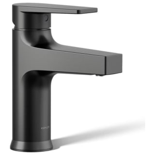 KOHLER Taut Single Handle Single Hole Bathroom Faucet in Matte Black