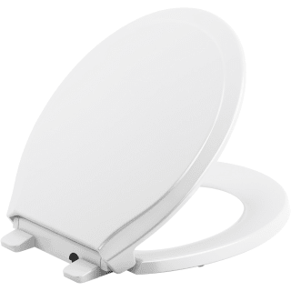Kohler K-78059-0 White Rutledge Round Closed-Front Toilet Seat with Soft  Close and Night Light - Faucet.com