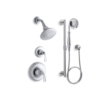 Kohler K Forte Rt11 4e Cp Polished Chrome Forte Rite Temp Pressure Balanced Shower System With Shower Head And Hand Shower Faucetdirect Com