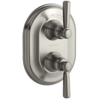 Kohler K-t10594-4p-cp Polished Chrome Bancroft Stacked Thermostatic Trim With White Ceramic Lever Handle Valve Not Included for sale online 