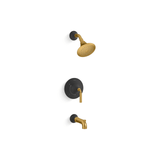 A thumbnail of the Kohler K-TS27421-4G Matte Black with Moderne Brass