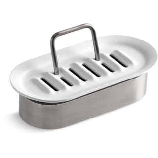 Kohler K-6377-0 White Plastic Sponge Caddy with Stainless ...