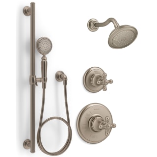 Kohler Kss Artifacts 3 Rths Bv Vibrant Brushed Bronze Artifacts Pressure Balanced Shower System With Shower Head Hand Shower Valve Trim And Shower Arm Faucet Com