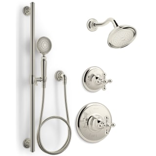 Kohler Kss Artifacts 3 Rths Sn Polished Nickel Artifacts Pressure Balanced Shower System With Shower Head Hand Shower Valve Trim And Shower Arm Faucet Com