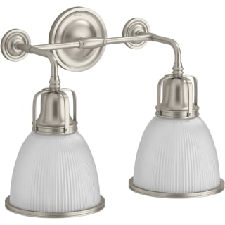 KOHLER Hauksbee 2-Lights Brushed Nickel Wall Sconce