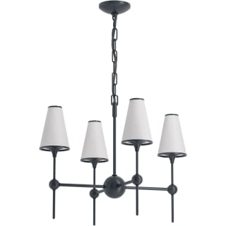 KOHLER Parohn 4-Light Polished Nickel Chandelier with Fabric Shades