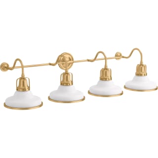 A thumbnail of the Kohler Lighting 32288-SC04 White / Brushed Modern Brass