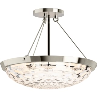 KOHLER Arendela 16 in. 3-Light Brushed Nickel Semi-Flush Mount