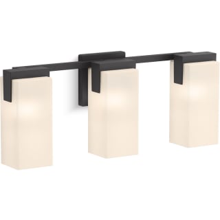 KOHLER Honesty 3-Light Matte Black Wall Sconce