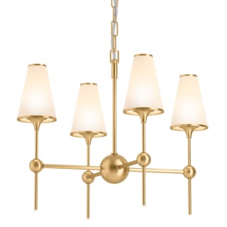 KOHLER Parohn 4-Light Polished Nickel Chandelier with Fabric Shades