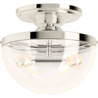 KOHLER Bellera 15 in. 2-Light Brushed Moderne Brass Flush Mount