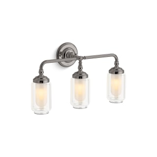 Kohler Lighting 32806 SC03 TTL Titanium Artifacts 3 Light 23 Wide Bathroom Vanity Light LightingDirect