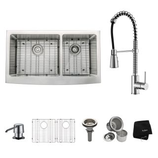 Kraus Khf203 36 Kpf1612 Ksd30ch Stainless Steel Chrome Kitchen