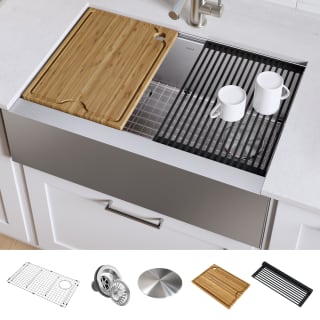 Kraus Kwf410 33 Stainless Steel Kore 33 Farmhouse Single Basin