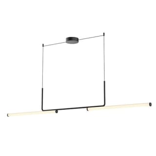 Kuzco Lighting LP73073 BK Black Vesper 73 Wide LED Suspension Linear Pendant LightingDirect