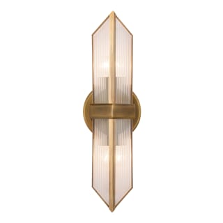 A thumbnail of the Kuzco Lighting WV332815 Vintage Brass / Clear Ribbed Glass