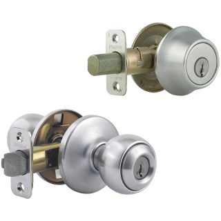 Kwikset 690p 15 CP K6 Polo Keyed Entry and Single Cylinder Deadbolt Satin Nickel for sale online 