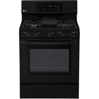 LG EasyClean 30-in 5 Burners 5.4-cu ft Freestanding Natural Gas Range  (Stainless Steel) in the Single Oven Gas Ranges department at