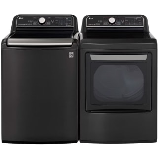 Lg black stainless steel shop washer and dryer