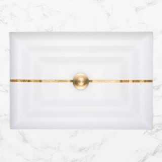 A thumbnail of the Linkasink AG01A White Glass with Brass