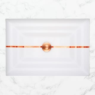 A thumbnail of the Linkasink AG01B White Glass with Copper
