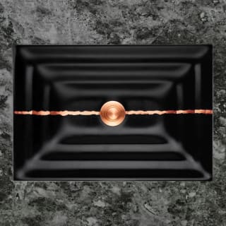 A thumbnail of the Linkasink AG02B Black Glass with Copper