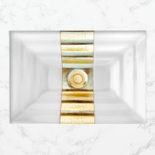 A thumbnail of the Linkasink AG11A-01 White Glass with Gold Accent