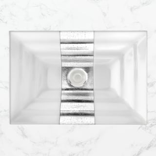 A thumbnail of the Linkasink AG11A-01 White Glass with Silver Accent